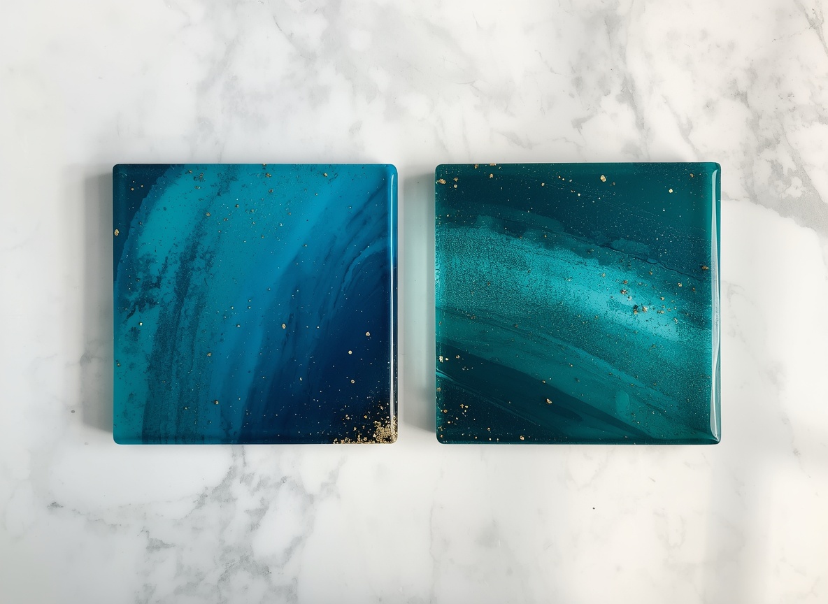 Resin Art example by CraftJoyHome
